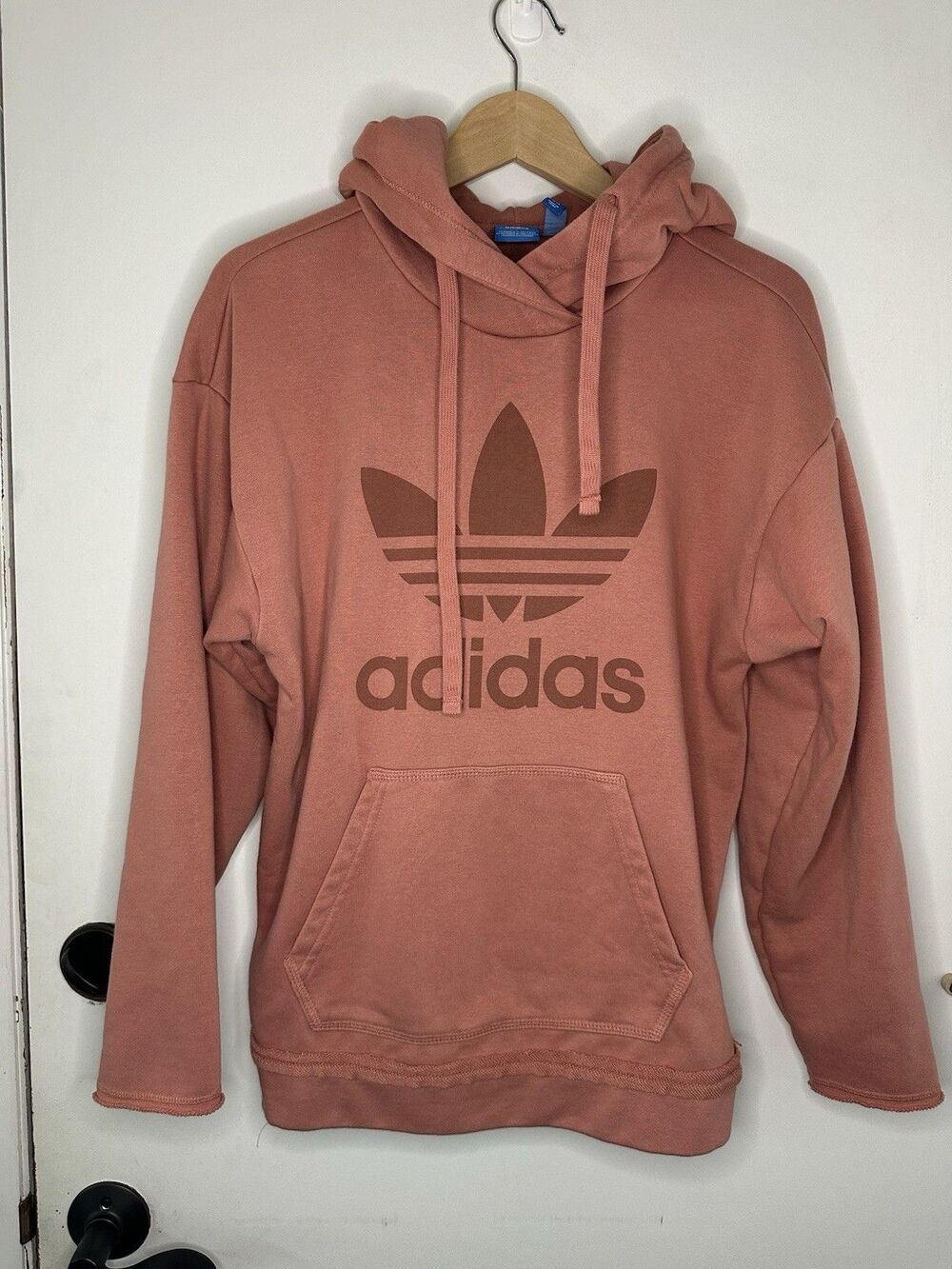 VGC Dusty Pink Adidas Originals Trefoil Hoodie Size US XS - SEE SIZING